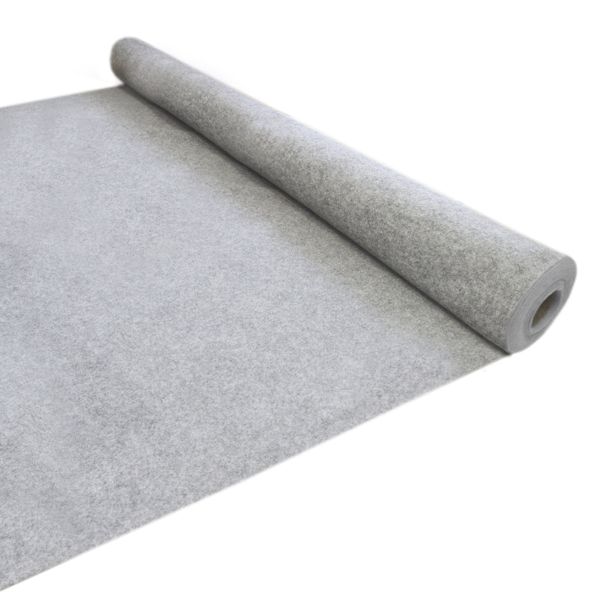 Doublure intérieure en feutre gris argenté, texture douce et épaisse, idéale pour l'isolation et l'esthétique d'un campervan