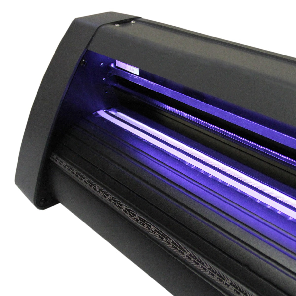 Découpe vinyle LED PixMax de 72 cm avec un design noir élégant et une lumière violette, idéal pour des créations précises et professionnelles