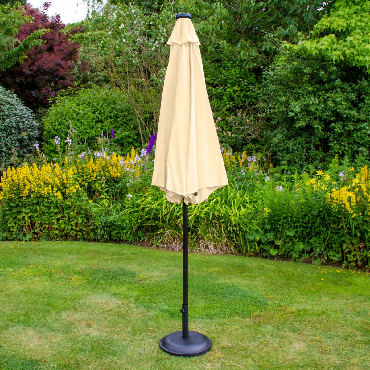 Parasol Beige 270 cm avec 32 LED's Intégrés