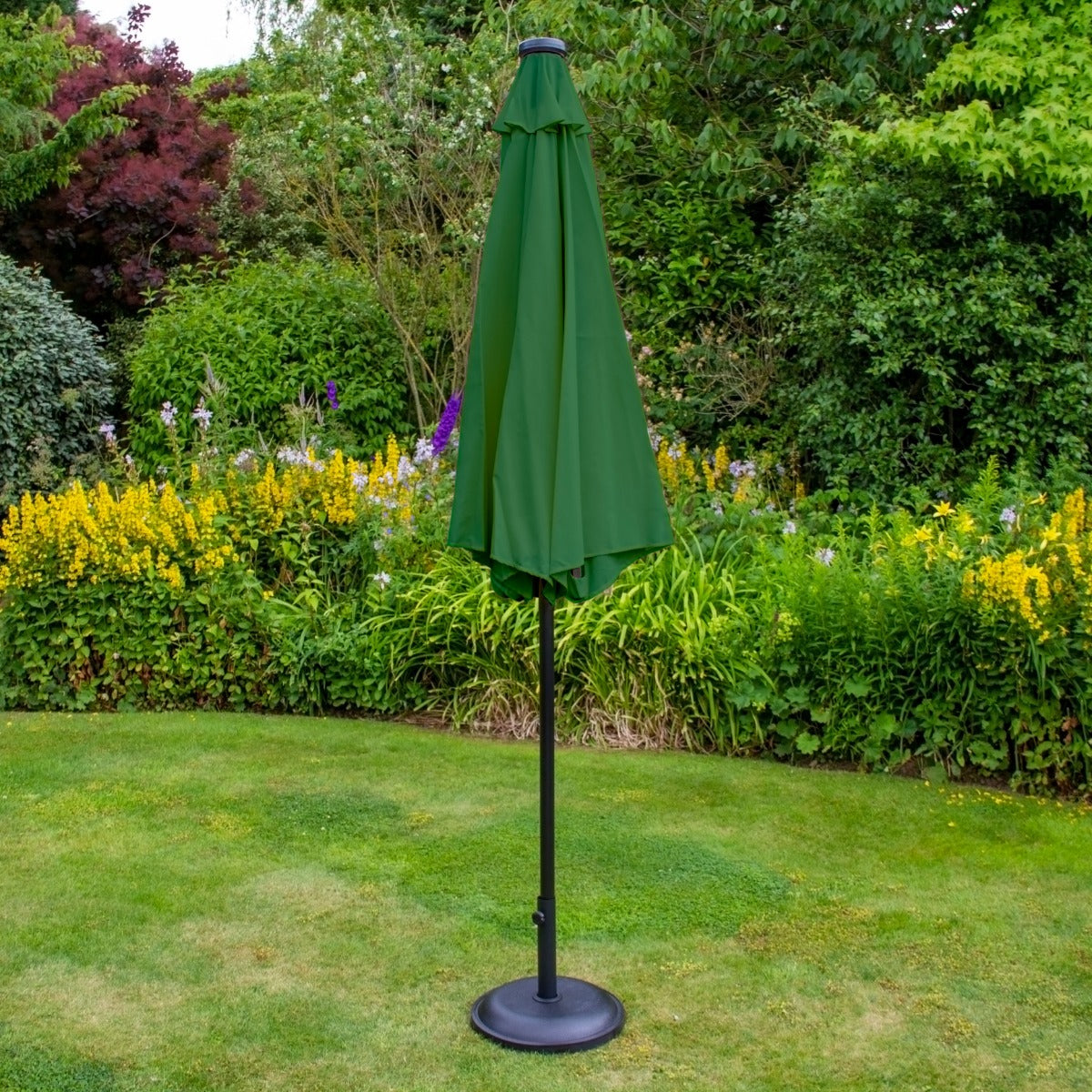 Parasol Vert 270 cm avec 32 LED's Intégrés