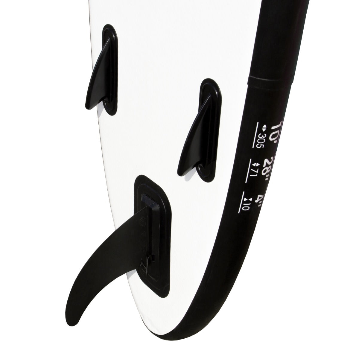 Planche de SUP gonflable de 3 m, bleue, avec une surface lisse, des ailerons noirs et un design ergonomique pour une navigation facile