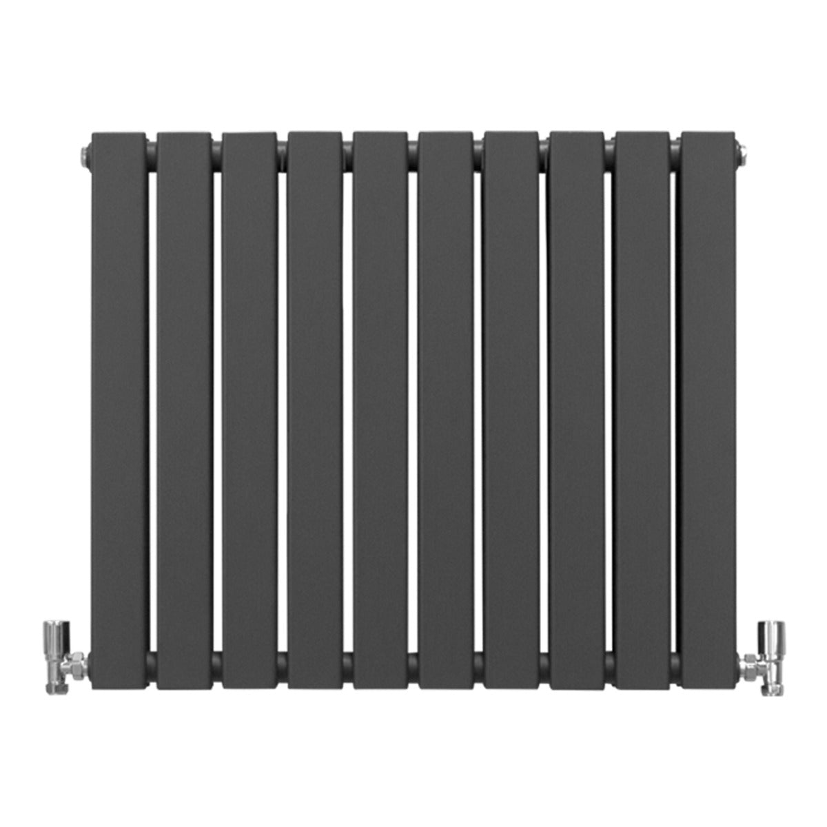 Radiateur Plat à 2 Panneaux - 600 x 700 mm - Gris Anthracite