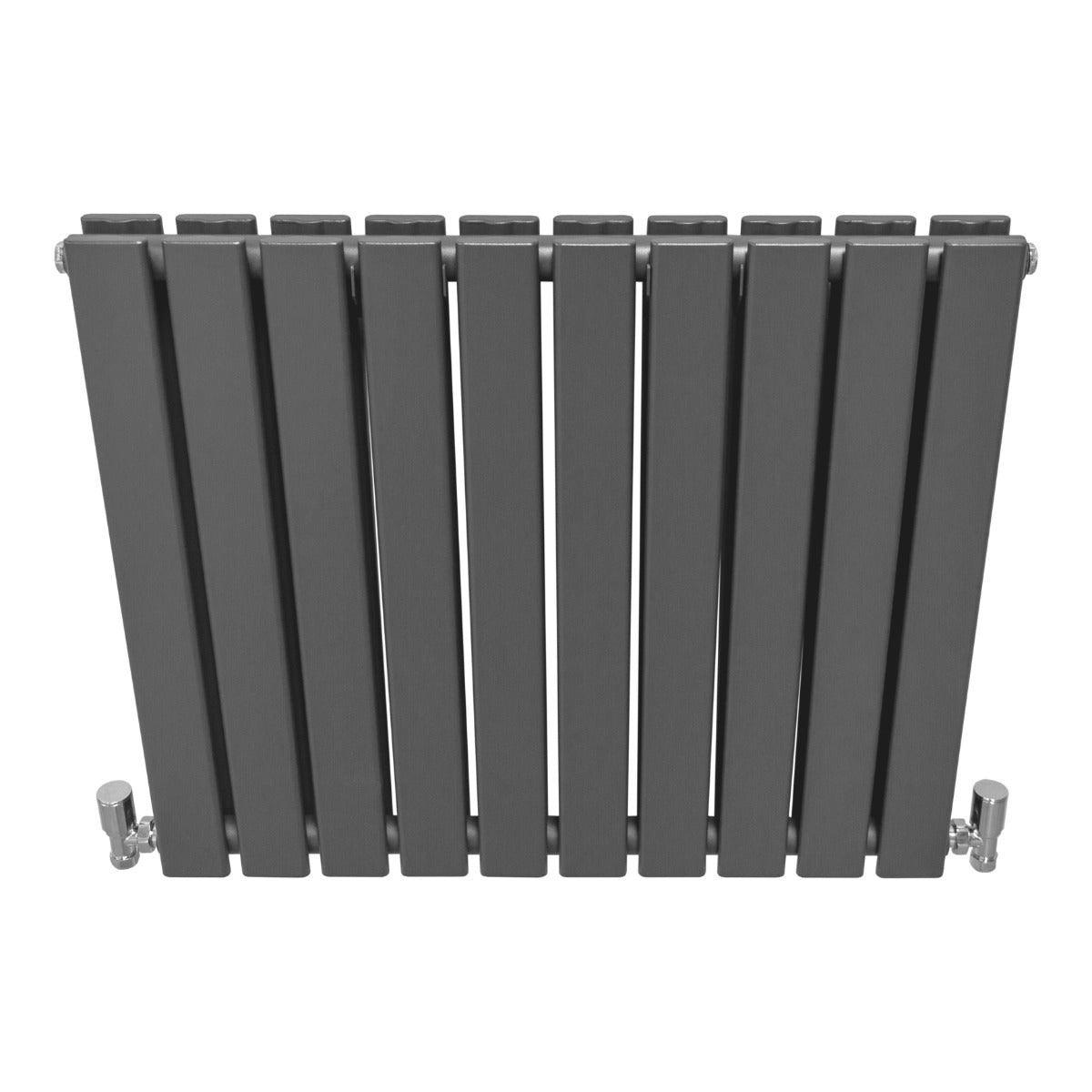 Radiateur Plat à 2 Panneaux - 600 x 700 mm - Gris Anthracite
