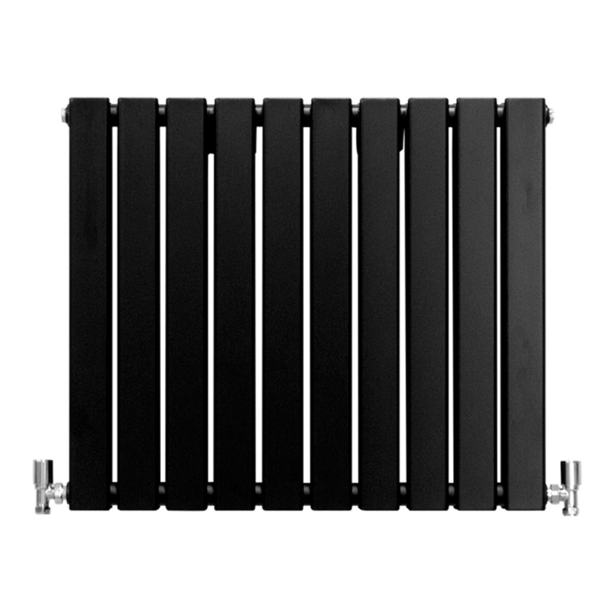 Radiateur Plat à 2 Panneaux - 600 x 700 mm - Noir