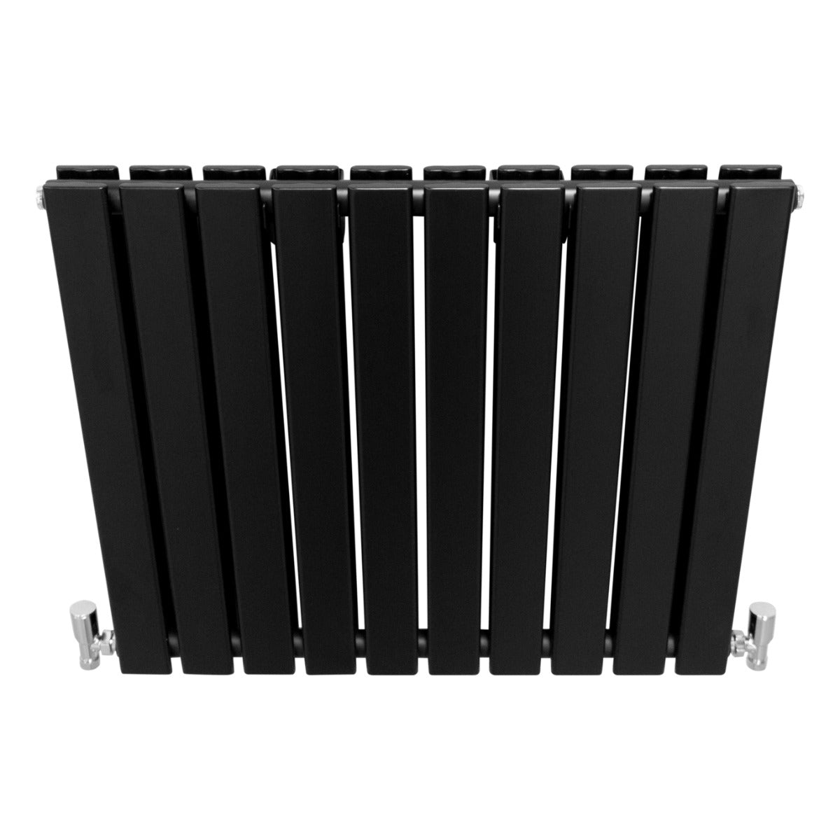 Radiateur Plat à 2 Panneaux - 600 x 700 mm - Noir