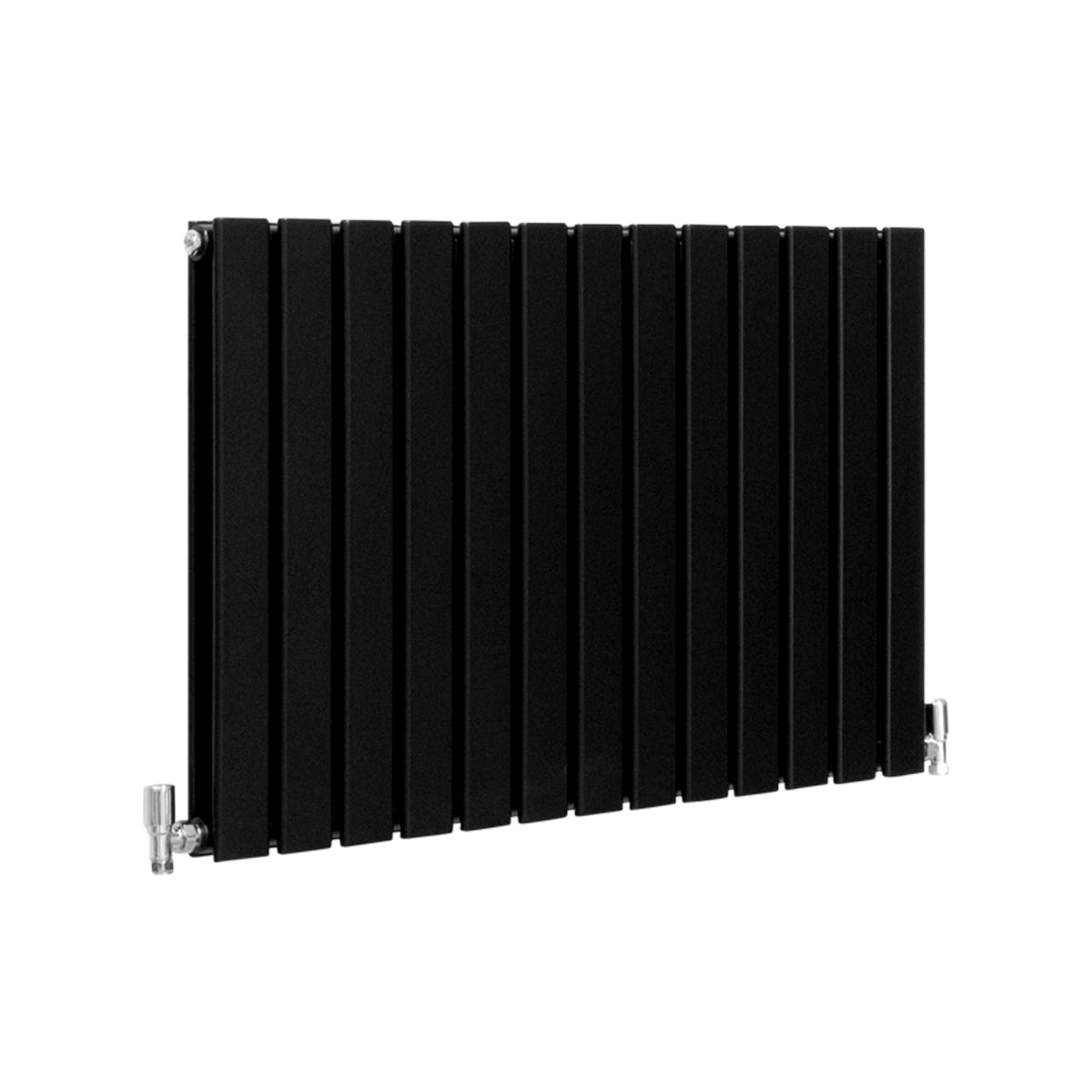 Radiateur Plat à 2 Panneaux - 600 x 910 mm - Noir