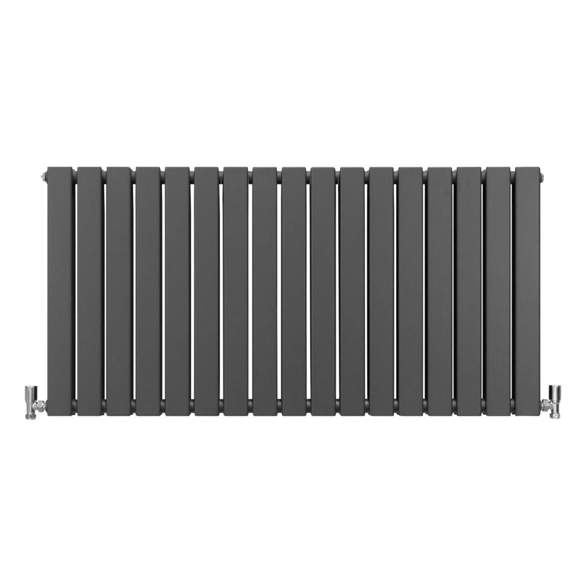 Radiateur Plat à 2 Panneaux - 600 x 1190 mm - Gris Anthracite