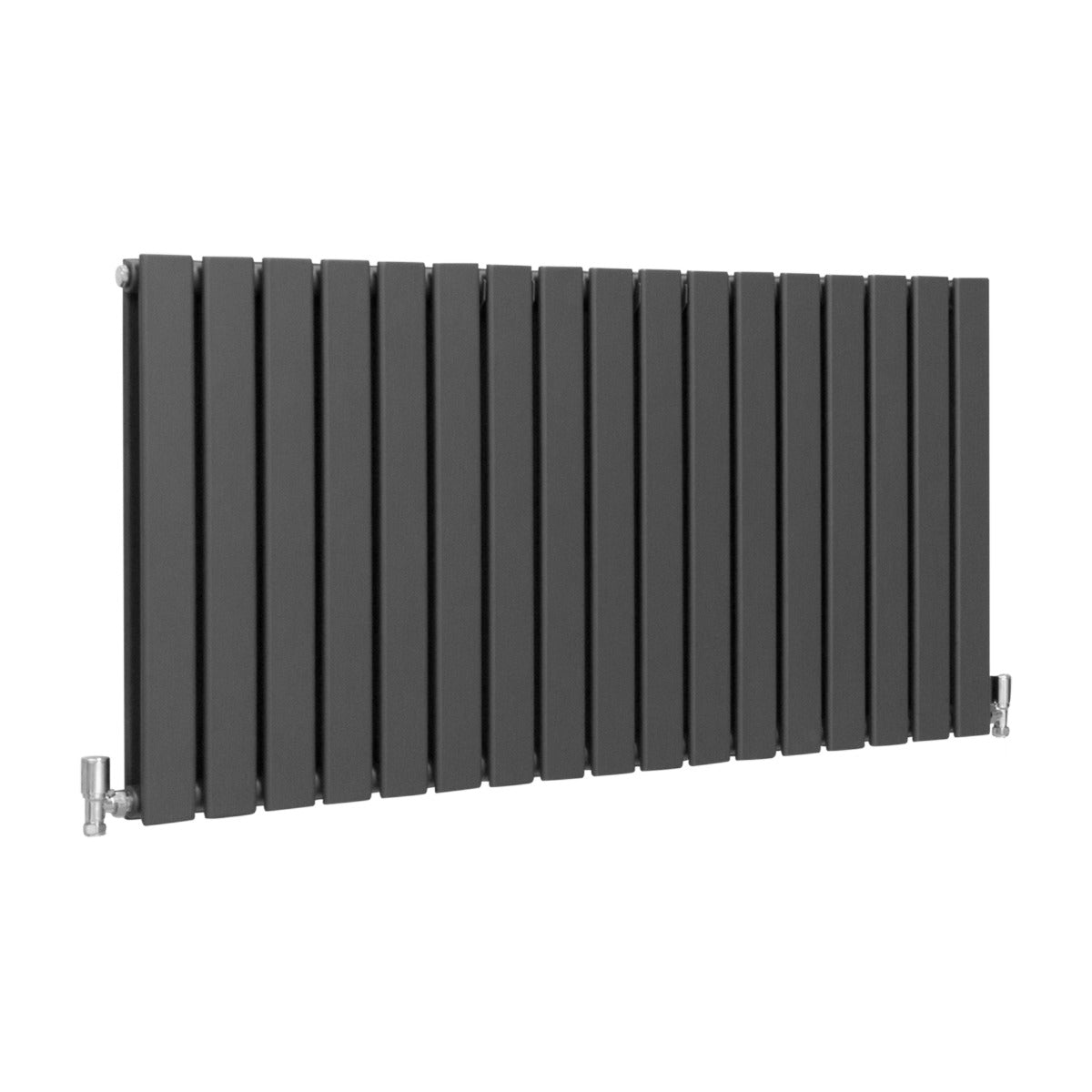 Radiateur Plat à 2 Panneaux - 600 x 1190 mm - Gris Anthracite