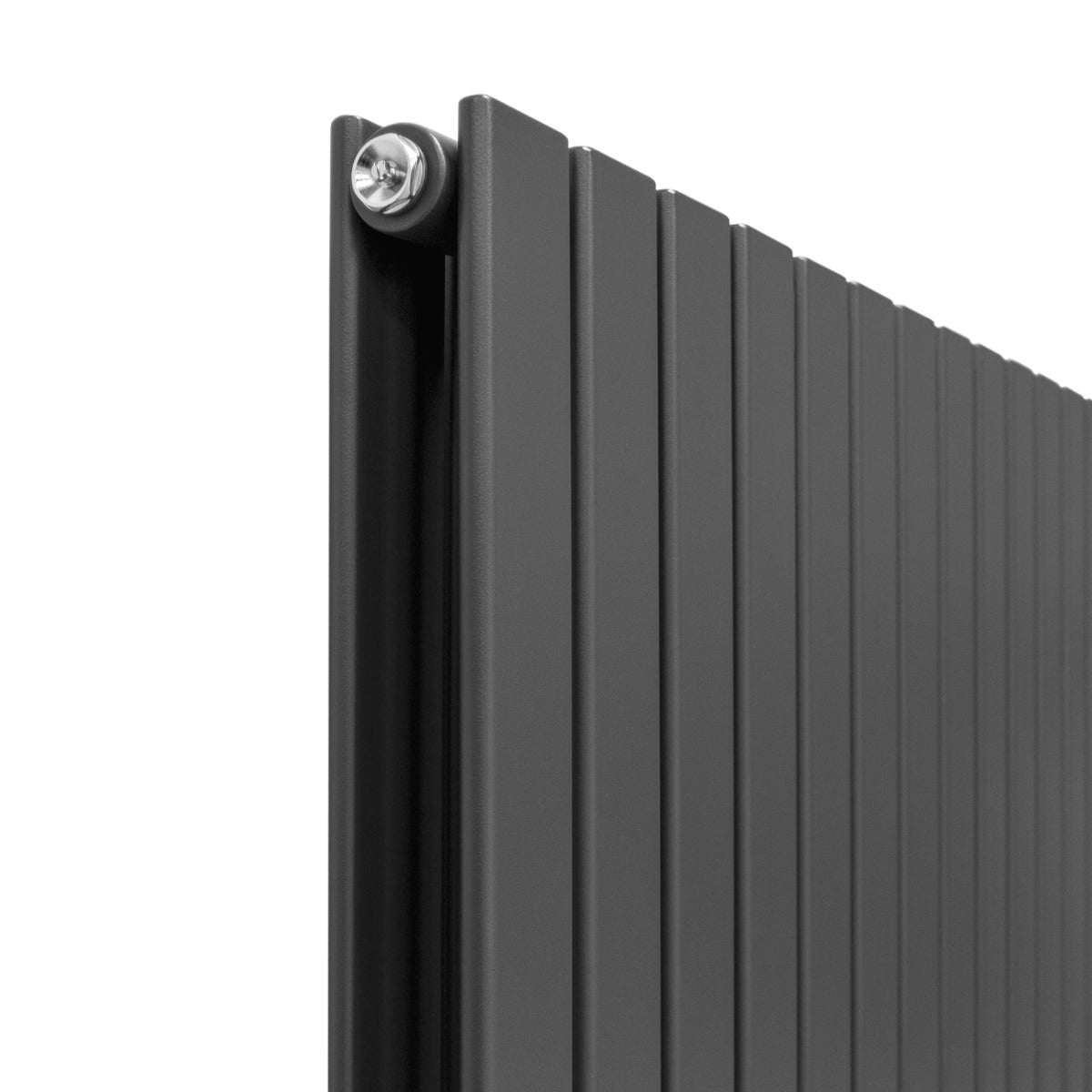 Radiateur Plat à 2 Panneaux - 600 x 1190 mm - Gris Anthracite
