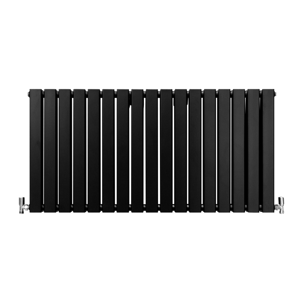 Radiateur Plat à 2 Panneaux - 600 x 1190 mm - Noir
