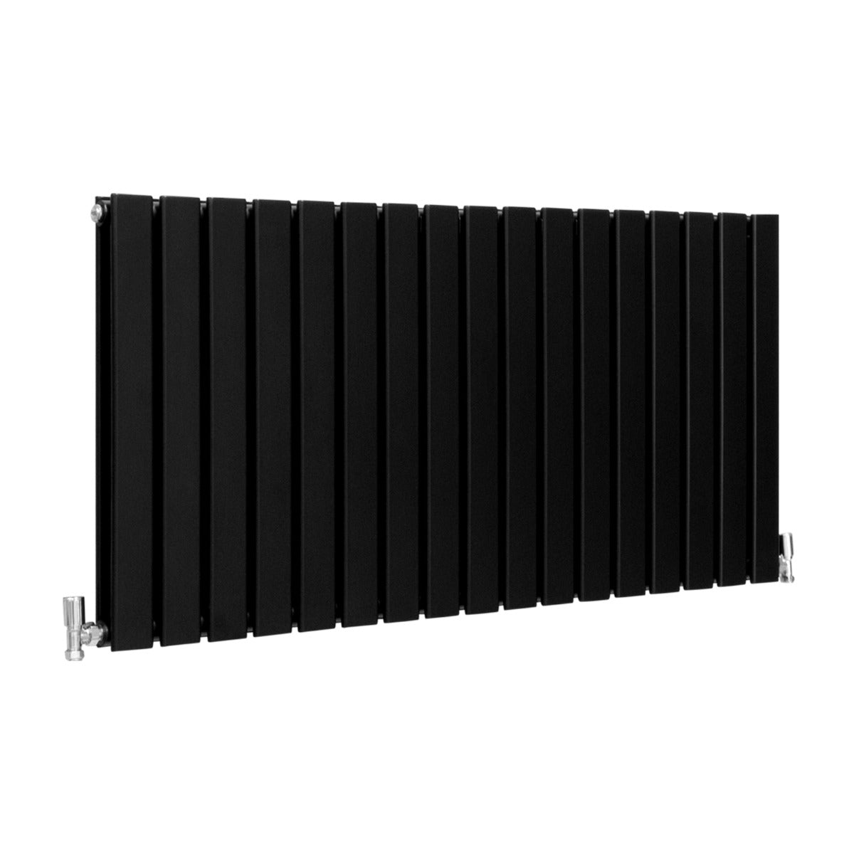 Radiateur Plat à 2 Panneaux - 600 x 1190 mm - Noir