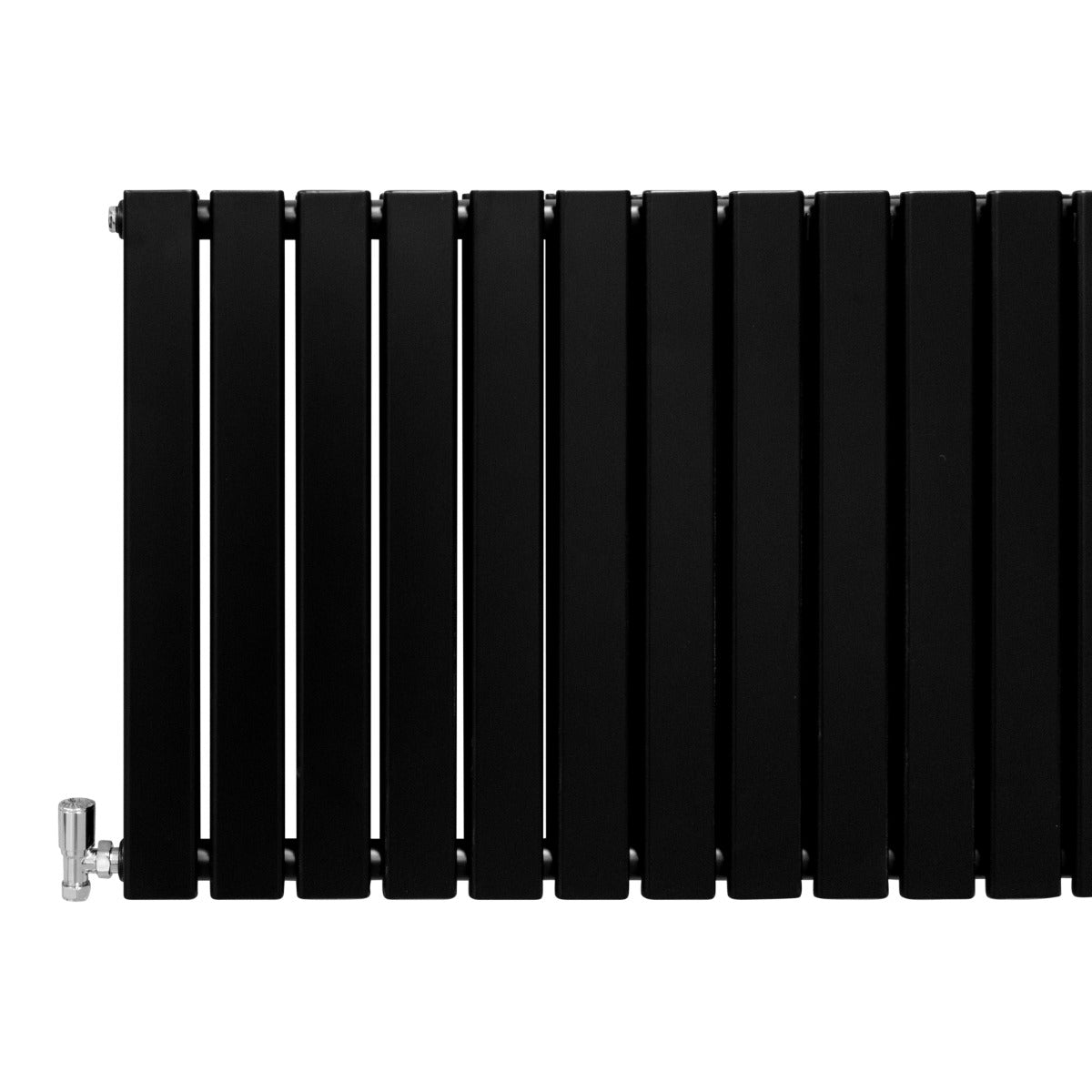 Radiateur Plat à 2 Panneaux - 600 x 1190 mm - Noir