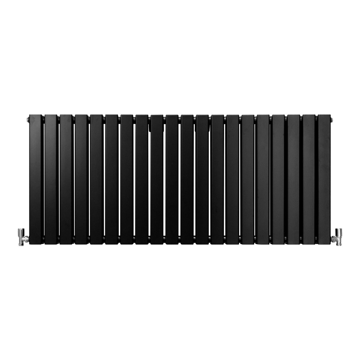 Radiateur Plat à 2 Panneaux - 600 x 1400 mm - Noir