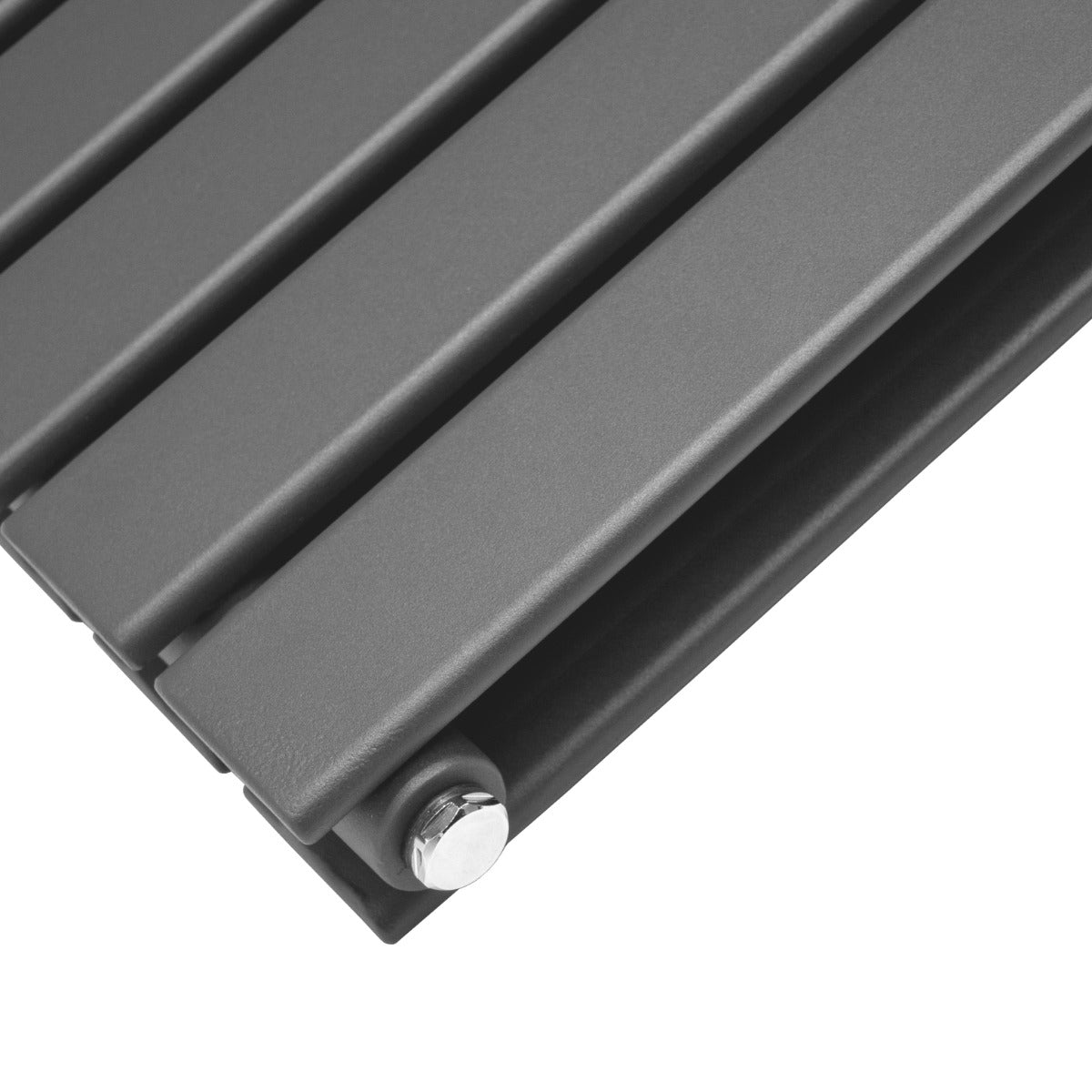 Radiateur Plat à 2 Panneaux - 1600 x 280 mm - Gris Anthracite
