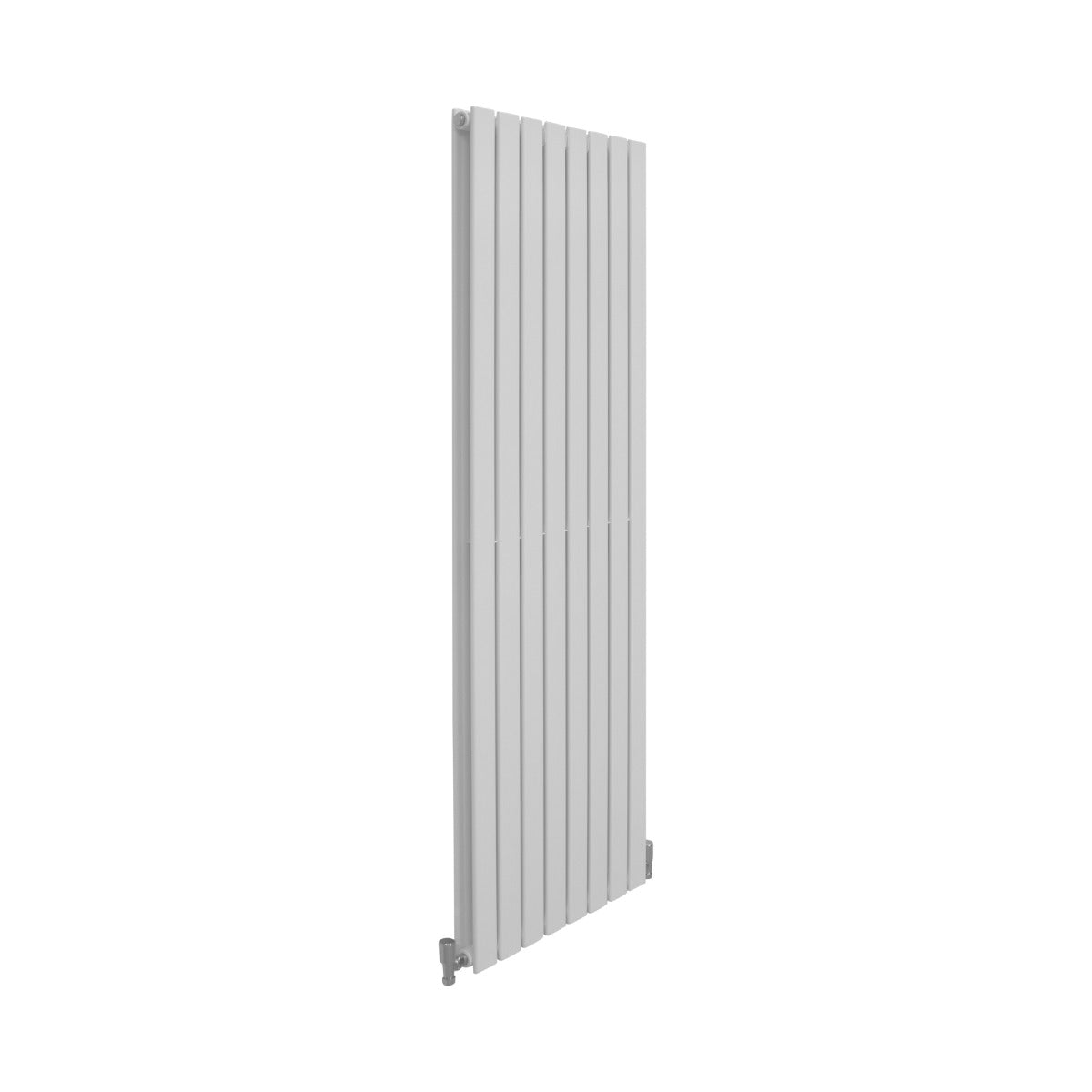 Radiateur plat à deux panneaux, dimensions 1600 x 560 mm, finition blanche lisse, design moderne et épuré, idéal pour tout intérieur