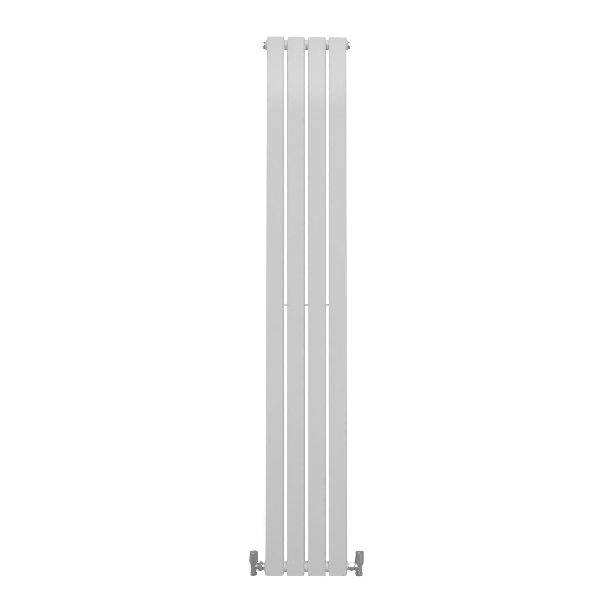 Radiateur plat à deux panneaux, dimensions 1800 x 280 mm, finition blanche lisse et moderne, idéal pour un intérieur contemporain