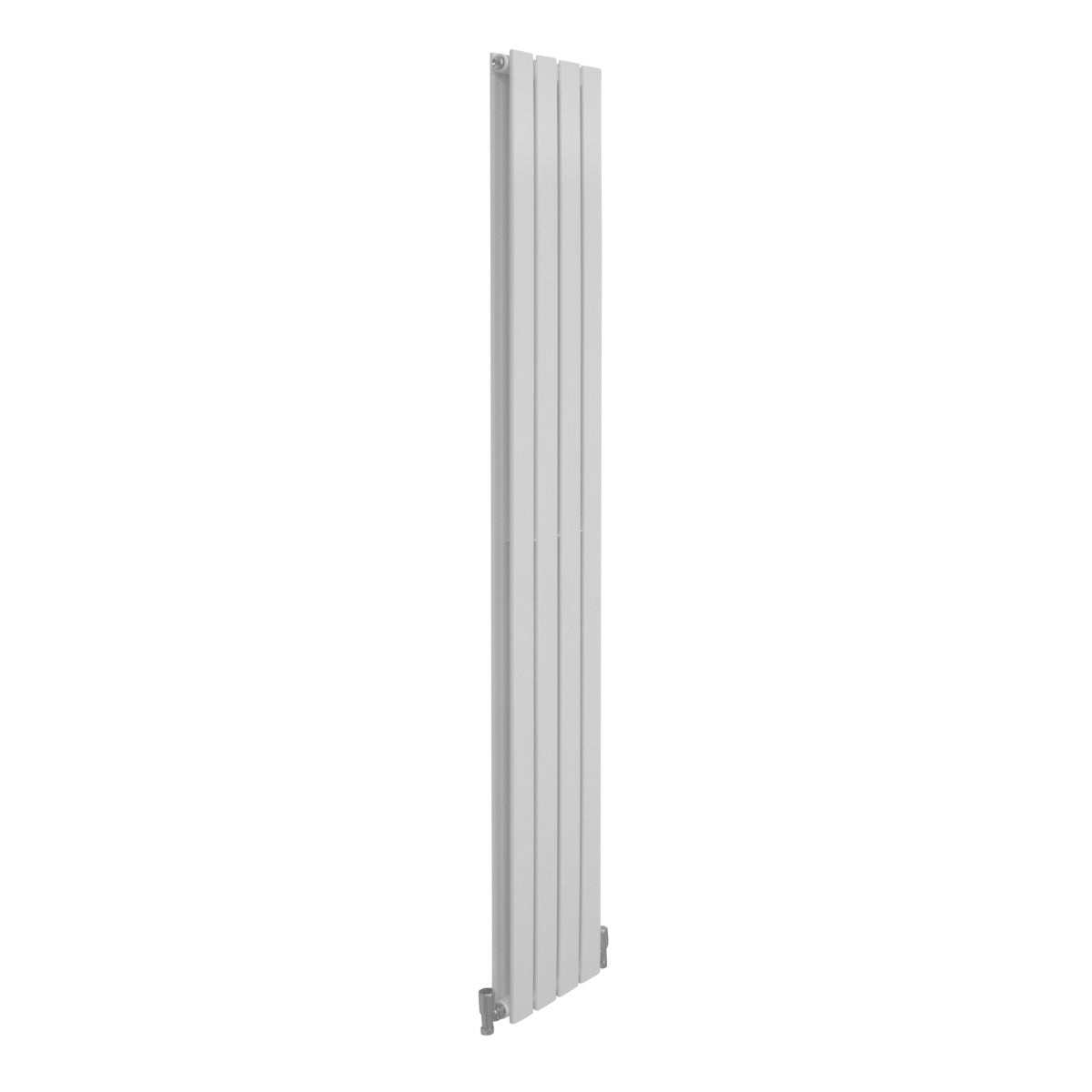 Radiateur plat à deux panneaux, dimensions 1800 x 280 mm, finition blanche lisse, design moderne et épuré, idéal pour un intérieur contemporain