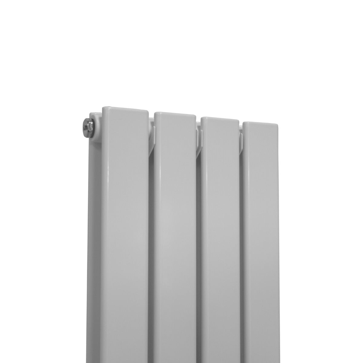 Radiateur plat à deux panneaux, dimensions 1800 x 280 mm, finition blanche lisse et moderne, conçu pour un chauffage efficace