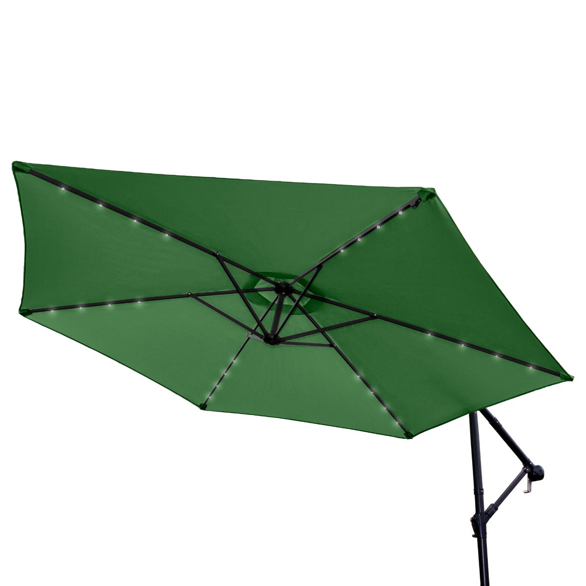 Parasol Vert 3m avec LED's Intégrés