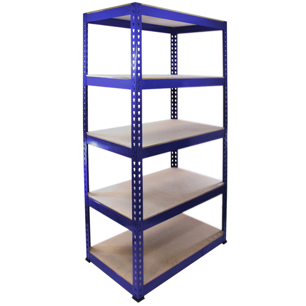 Monster Racking - 1 Rayonnage Q-Rax en Acier Bleu 90 cm x 50 cm x 182,5cm