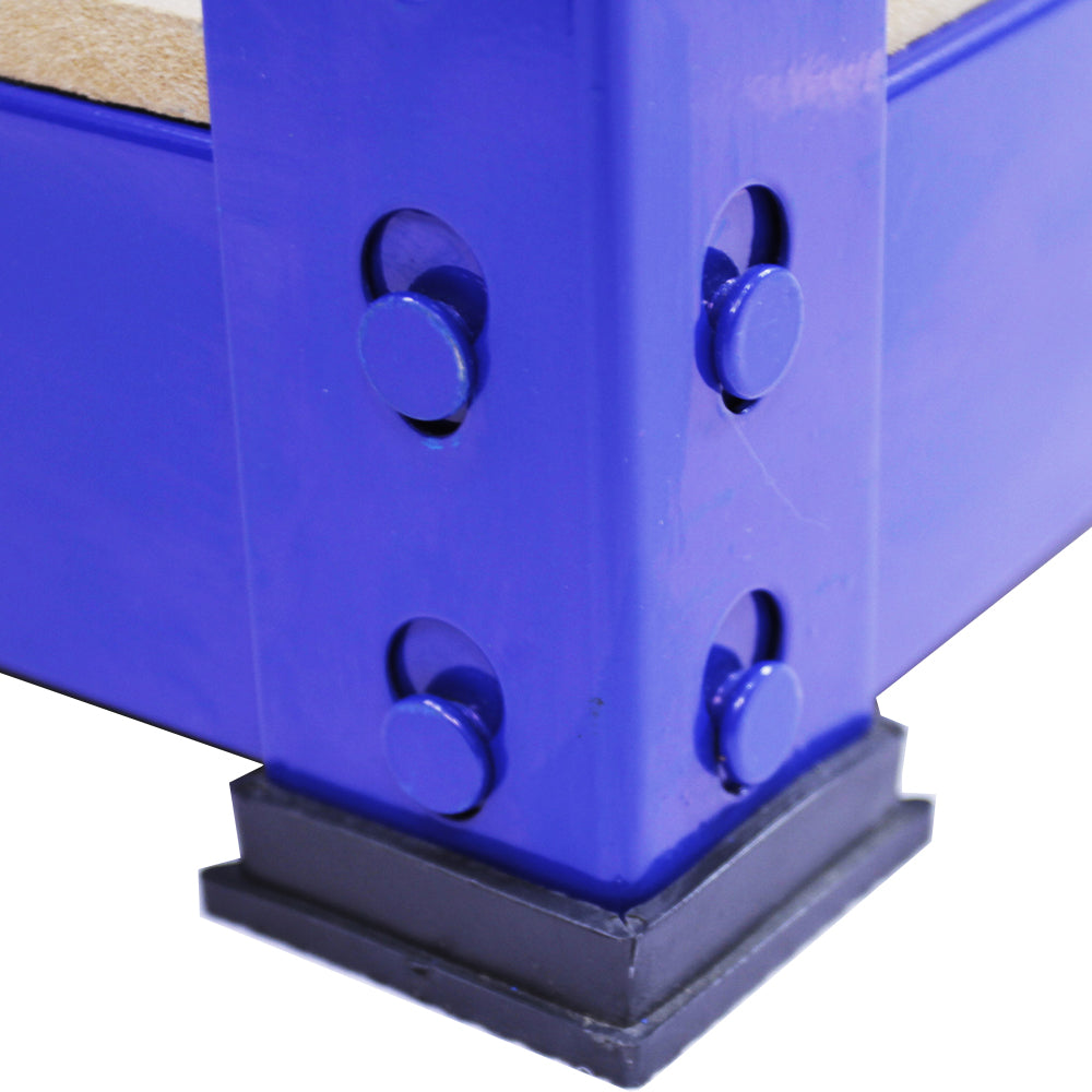 Monster Racking - 1 Rayonnage Q-Rax en Acier Bleu 90 cm x 50 cm x 182,5cm