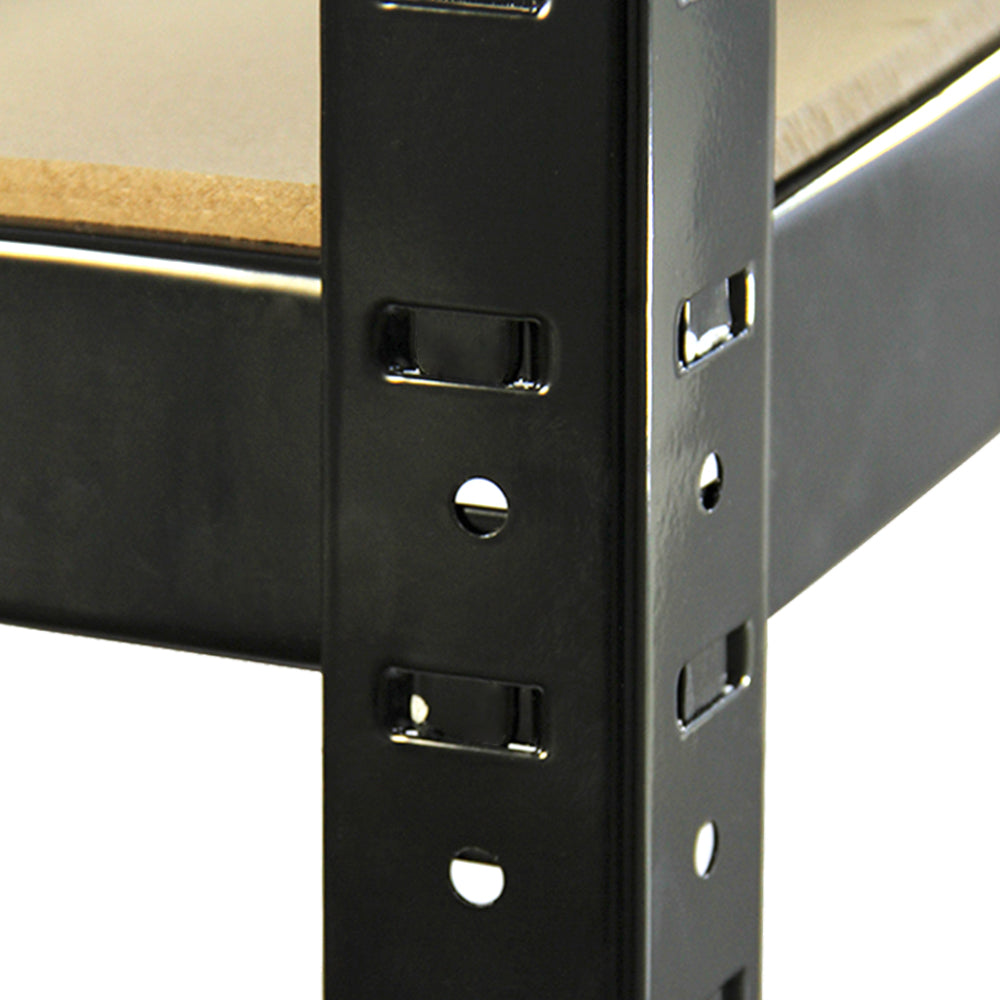 Monster Racking - 10 Rayonnages T-Rax en Acier Noir 90cm x 45cm x 180 cm