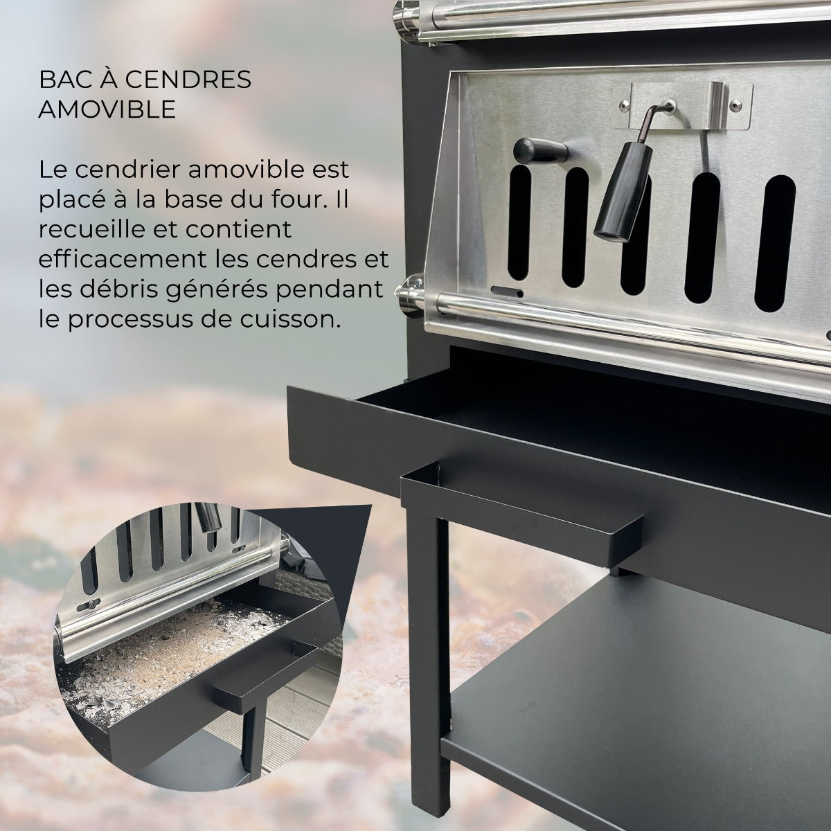 KuKoo Lot de Four à Pizza d'Extérieur & Pelle