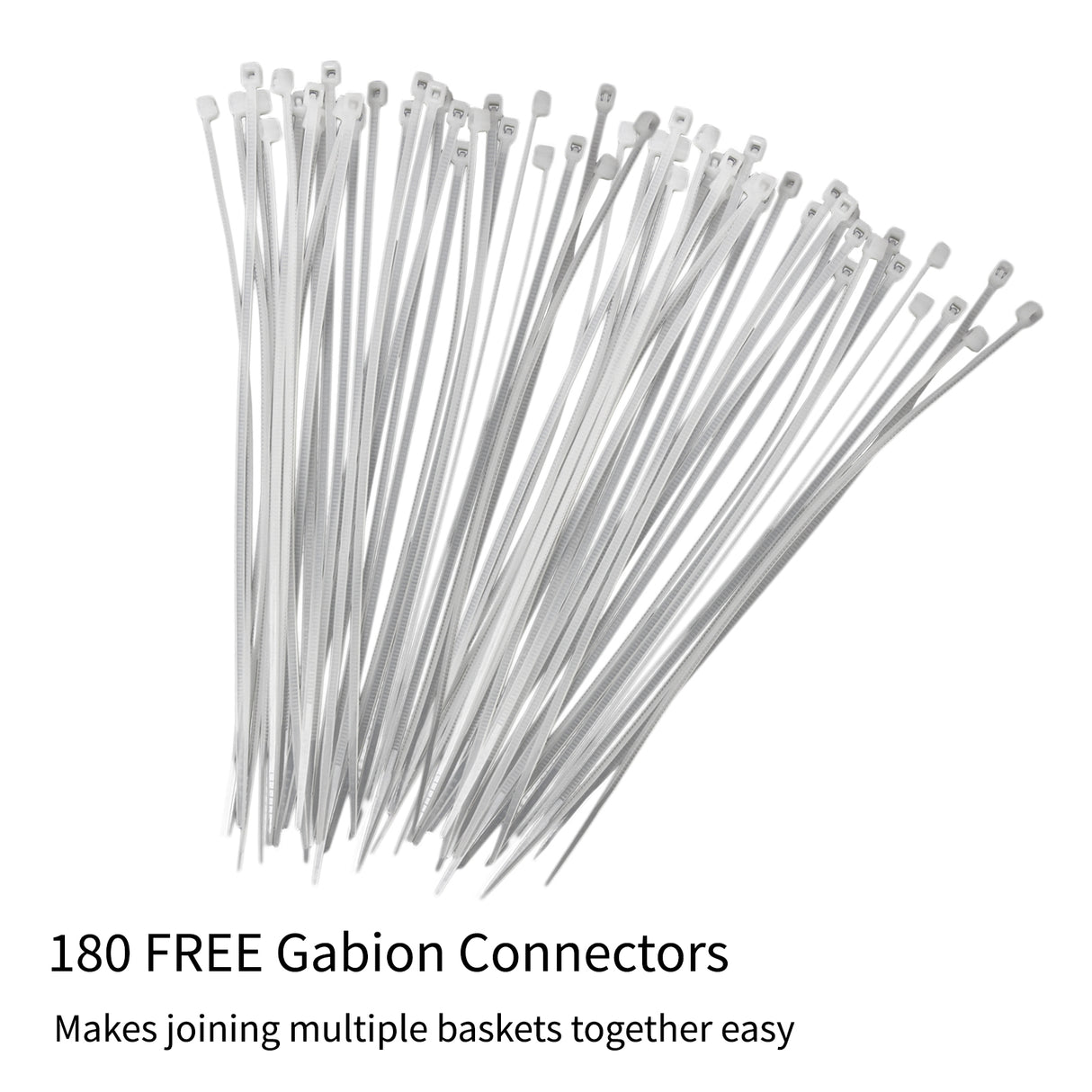 Lot de 6 Paniers de Gabions 100 cm x 30 cm x 30 cm