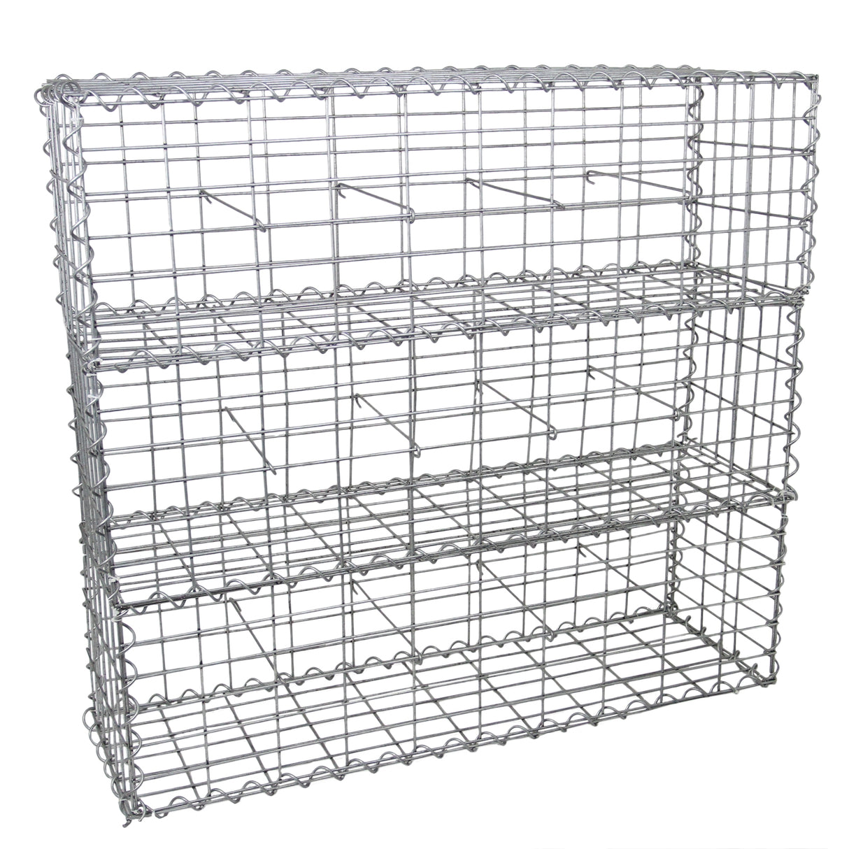 Lot de 6 Paniers de Gabions 100 cm x 30 cm x 30 cm