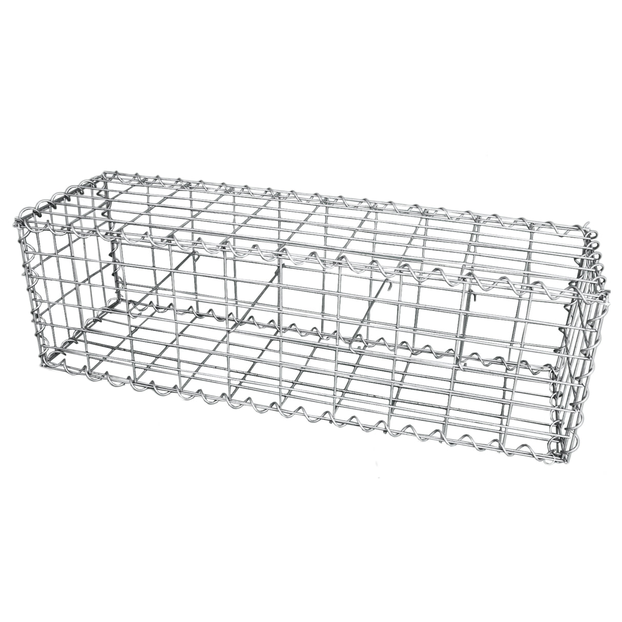 Lot de 6 Paniers de Gabions 100 cm x 30 cm x 30 cm