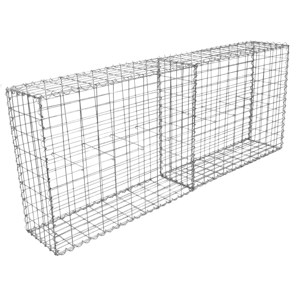 Lot de 6 Paniers de Gabions 100 cm x 95 cm x 30 cm