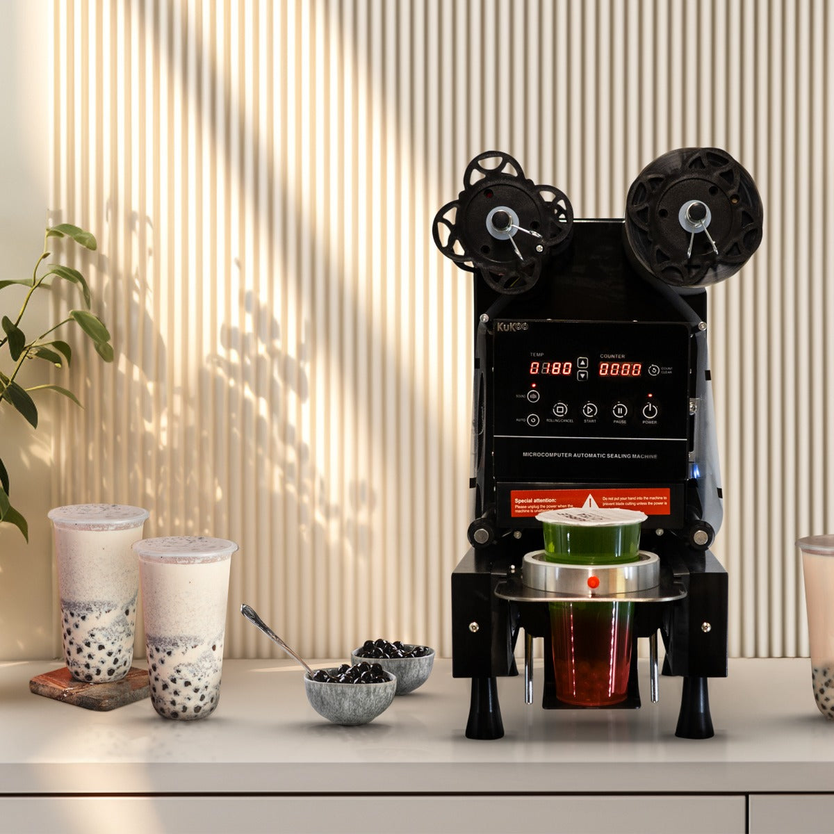 KuKoo - Machine à Sceller Pour Gobelets Bubble Tea