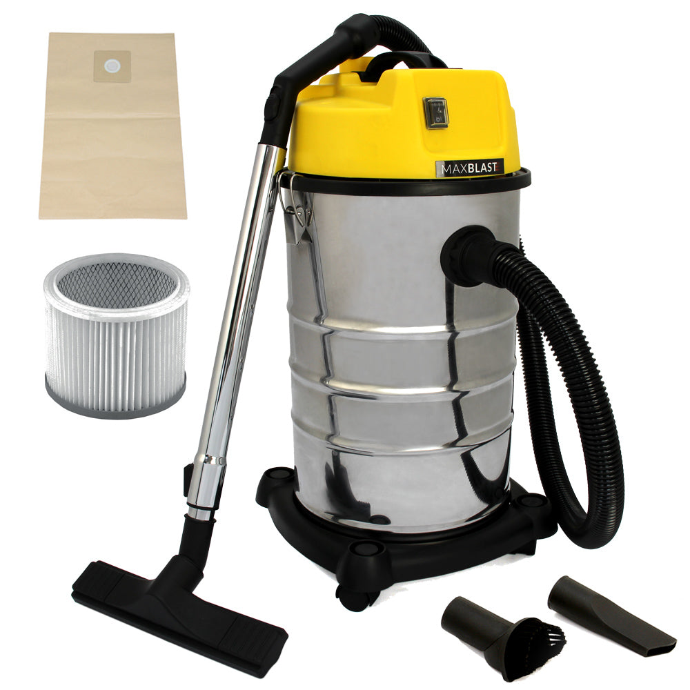 MAXBLAST Aspirateur Industriel 30 L Sec & Humide