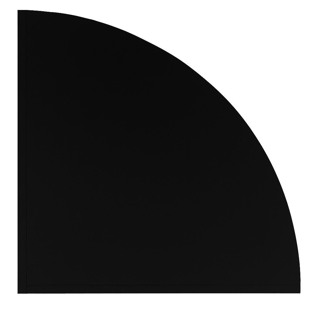 Comptoir de Vente Vitrine de Coin - Noir LM60