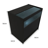 Comptoir de Vente à LED - Noir B900