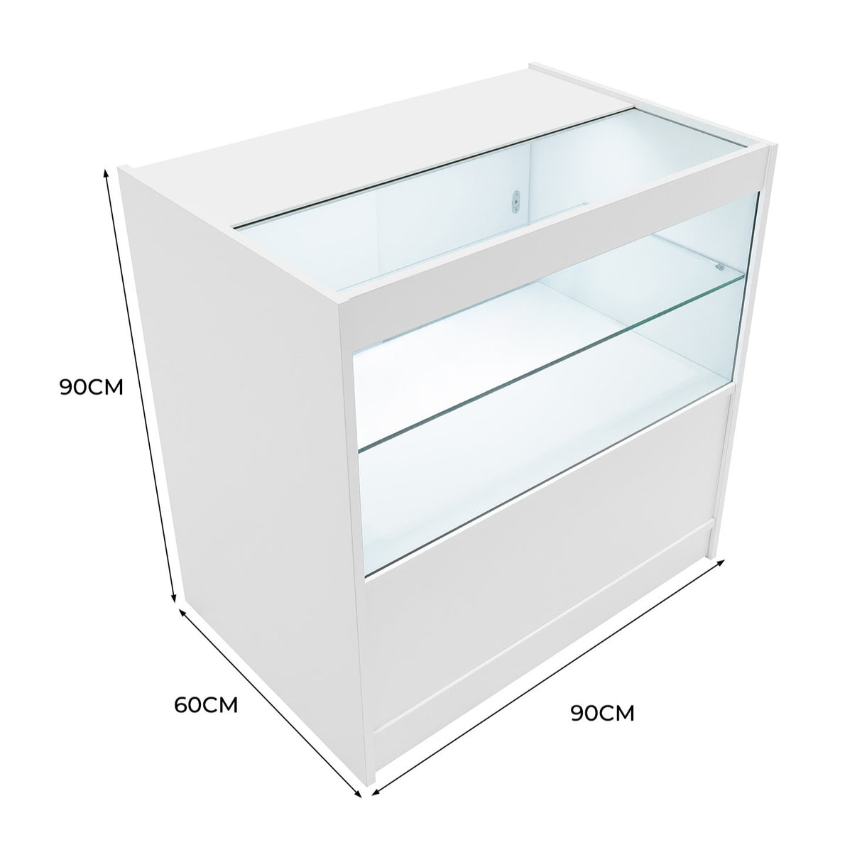 Comptoir de Vente à LED - Blanc C900