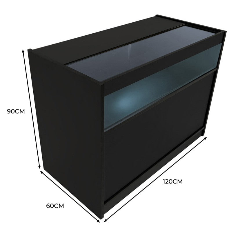 Comptoir de Vente à LED - Noir B1200