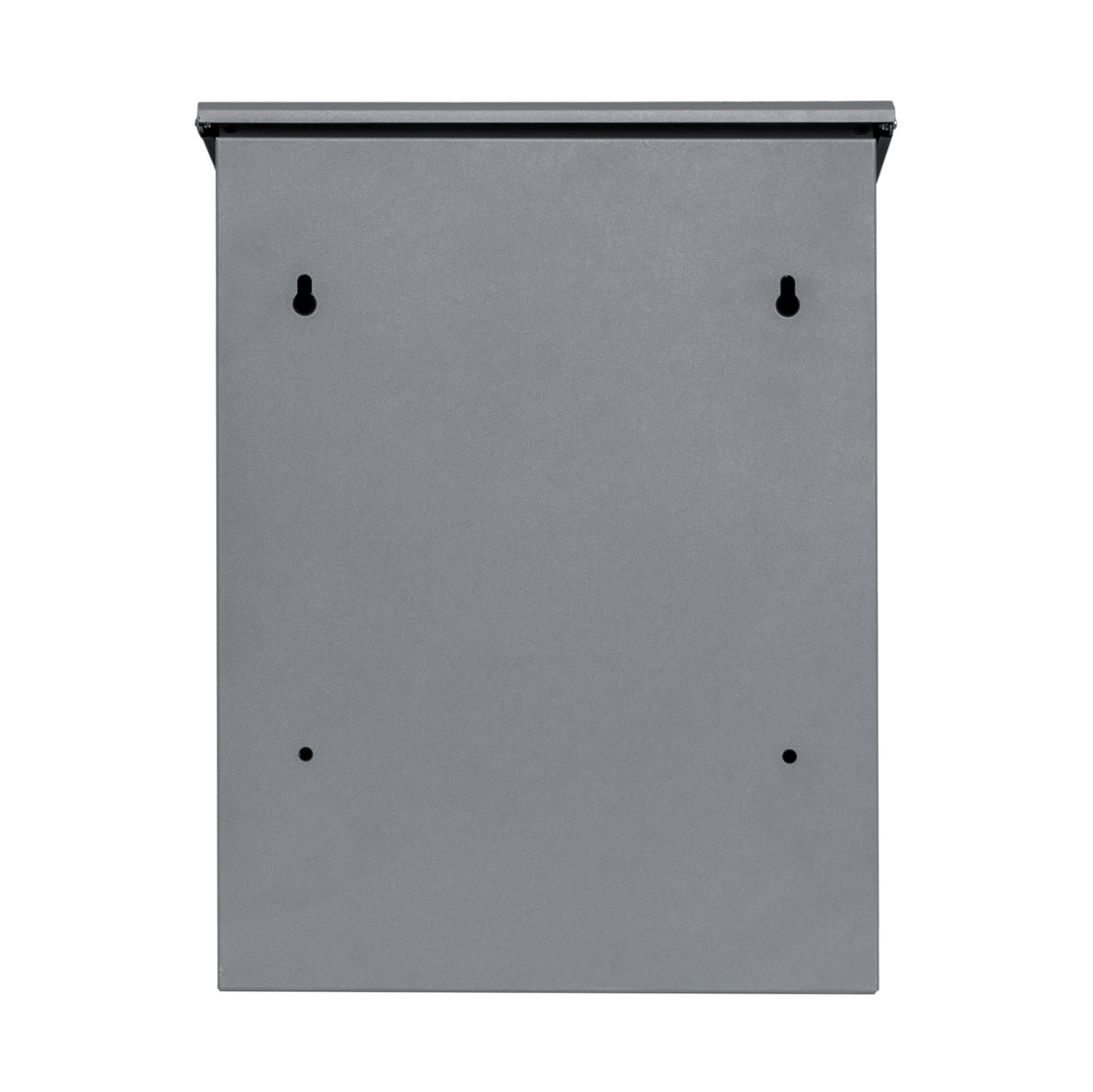 Boîte à colis anti-vol grise, design plat avec finition lisse, idéale pour protéger vos livraisons à domicile contre le vol