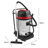 MAXBLAST Lot de Aspirateur Industriel 80 L, 5 Accessoires & 3 Sacs
