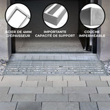 Grille Caillebotis en Acier Galvanisé - 800 x 240 mm