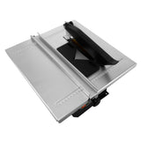 Scie à eau pour carrelage T-Mech, 180 mm, 600 W, avec surface en aluminium, guide de coupe et design compact pour une utilisation facile