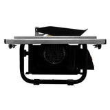 Scie à eau pour carrelage T-Mech, 180 mm, 600 W, avec cadre noir, plateau en acier inoxydable et protection en métal sur le dessus