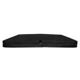 Housse de spa noire de 220 cm x 220 cm, texture résistante, design élégant, idéale pour protéger votre spa des intempéries