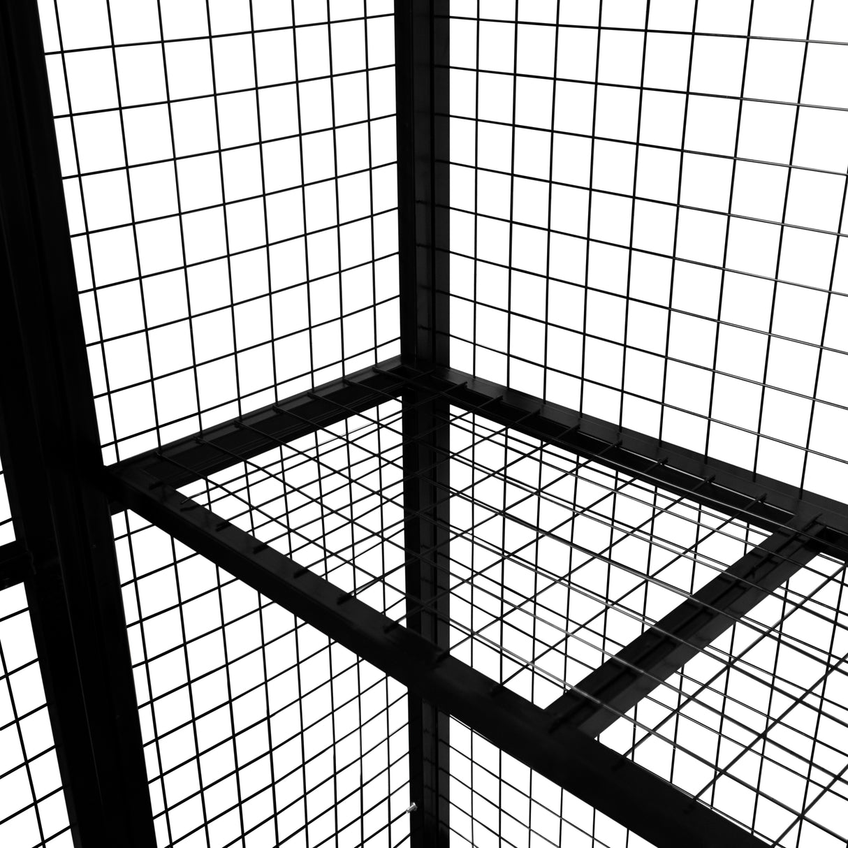 Cage de Rangement Pour 6 Bouteilles de Gaz - Noir