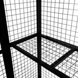 Cage de Rangement Pour 6 Bouteilles de Gaz - Noir