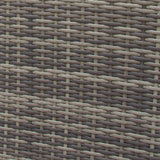 Salon de Jardin en Rotin 9 Personnes – Gris