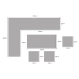 Salon de Jardin en Rotin 9 Personnes – Gris