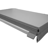 Housse de spa Jardi en gris, dimensions 220 cm x 220 cm, avec finition lisse et bords renforcés pour une protection optimale