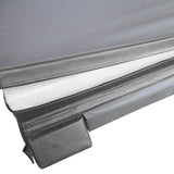 Housse de spa Jardi en gris, 220 cm x 220 cm, avec texture lisse et coutures renforcées pour une protection optimale contre les intempéries