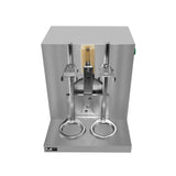 Shaker à bubble tea automatique en acier inoxydable avec deux anneaux, conçu pour mélanger efficacement les boissons et perles de tapioca